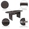 Flash Furniture Oval 35" W, 72" L, 29.5" H, Laminate Top, Grey BLN-6GCGRY595M-BK-GG - alternate 2